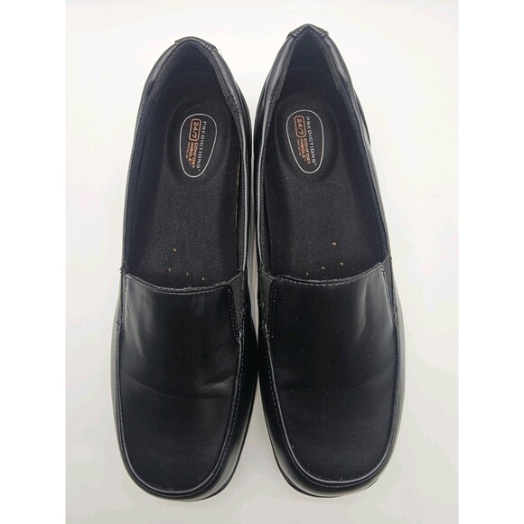 SafeTStep Black Non-Slip Work Shoes Women's 9M Loafers Uniform - Picture 5 of 10